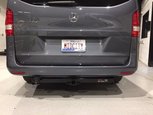 2016 Mercedes Metris class III trailer hitch