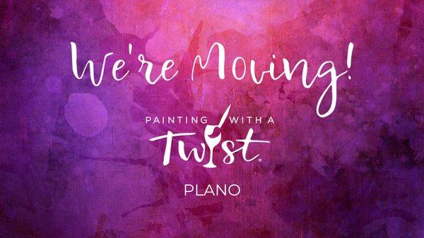 We're moving!  Our new studio will be open this summer!  Check out our website for virtual events, and Twist at Home kits!