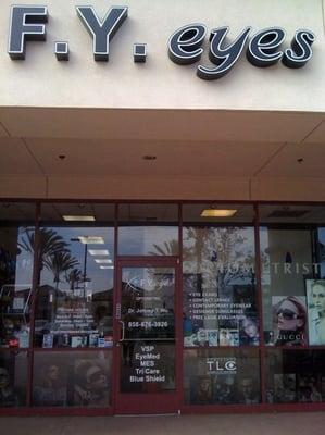 "Our store front" located next to Michael's and Coffee Bean... come meet Dr. Wu!