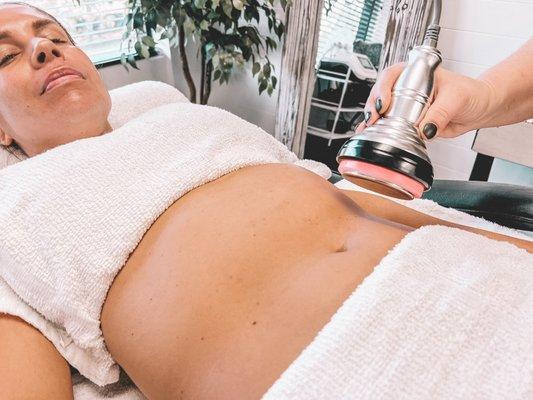 Cavitation for inchloss treatment