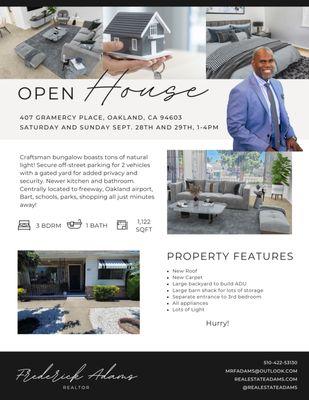 Calling all first time home buyers! Come and see me this weekend and let me help you become the NEXT homeowner!