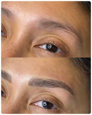 Before & after Microblading