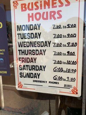 Business hours