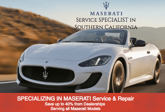 Specializing in Maserati Service & Repair. Save up to 40% from Dealerships. Serving all Maserati Models. 818-241-1940