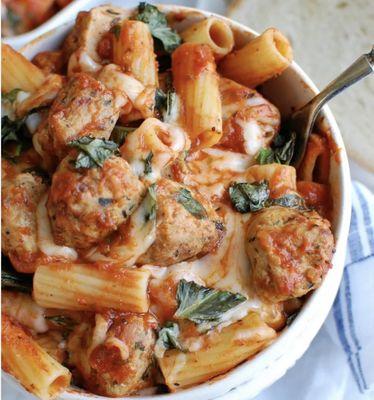 baked ziti meatball PASTA