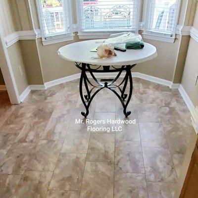 Waterproof laminate flooring Install. If It's Wood, We Can Make It LK Good! Give us a call (919) 717-5834, we are here to serve you!