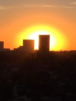 Another fine day at the office ends with a lemonhead, orange creamcicle sunset.