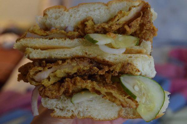 Crispy chicken sandwich