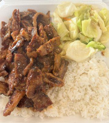 Spicy pork teriyaki