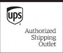 We are an authorized UPS Shipping Outlet