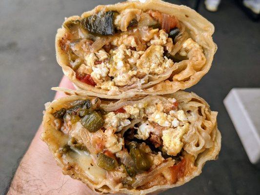 Chile Relleno breakfast burrito