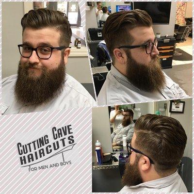 Nice beard clean up and haircut!