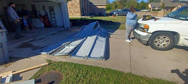 Completely Broken Garage Door