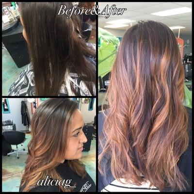 Before and after by Alicia G