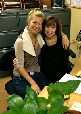 Tiffany (Owner and Acupuncturist) and Sharon (Office manager)