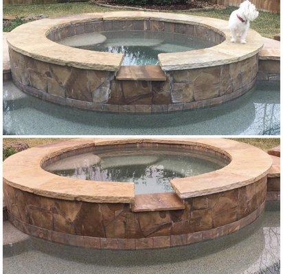 Restore your pool to its natural beauty by removing the calcium build up.