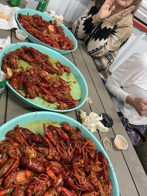 Lots of crawfish