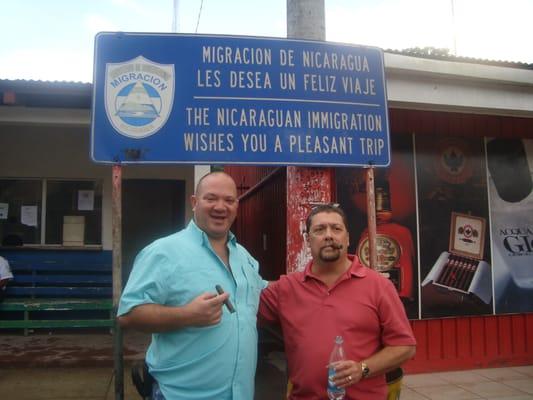 Christopher Mey, Director of International Sales for Rocky Patel, and Paul Davis, of JR Cigars in Clayton, MO, visit Nicaragua.