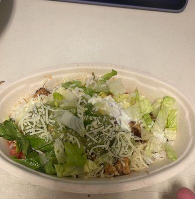 Sad Burrito bowl