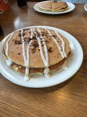 Cinnamon Roll Pancake Breakfast