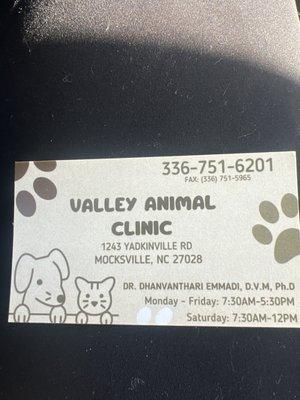 Valley Animal Clinic