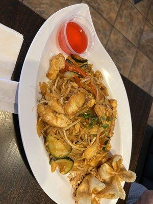 Pad Thai and Crab Ragoons