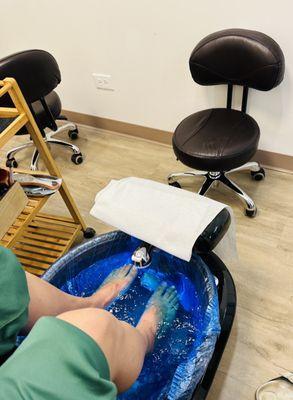 Love the new remodeling. Collagen sock for the pedicure is awesome.