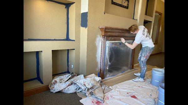 Painting this mantel!