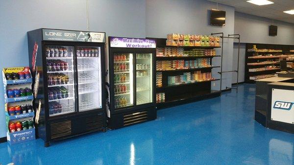 New Supplement Warehouse Store Interior.