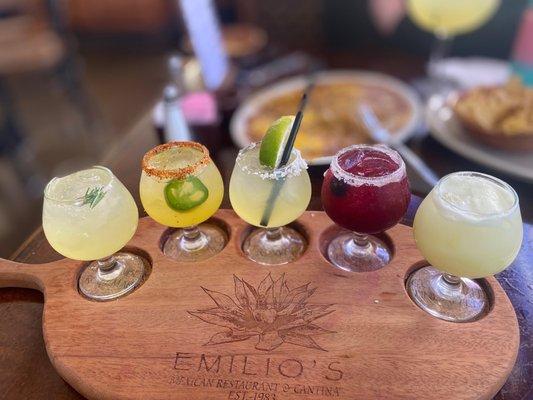 Margarita Flight! $5 off on Thursdays