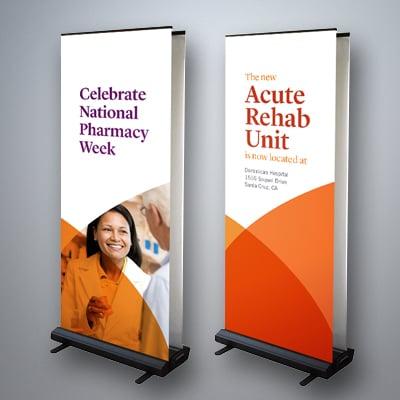 Custom Large Format Banner With Stands - http://materials.uzmarketing.com/banner-with-stand/