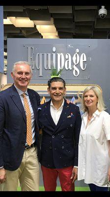 With the owners of equipage pantalon at the Pitti fair