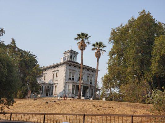 View of John Muir's house from the visitor's center