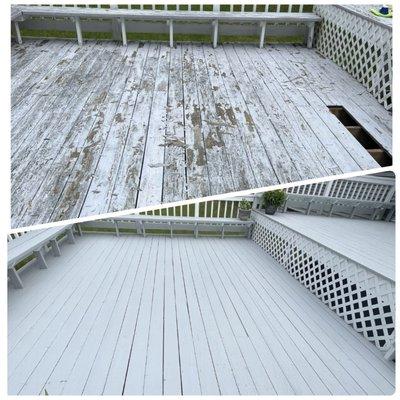 DECK CARPENTRY AND PAINTING