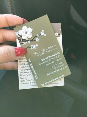 Such a pretty business card!