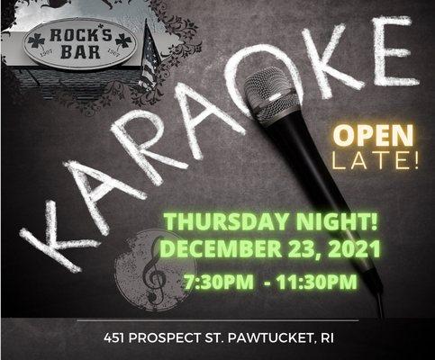 Best Karaoke! Thursday's at 7:30pm!