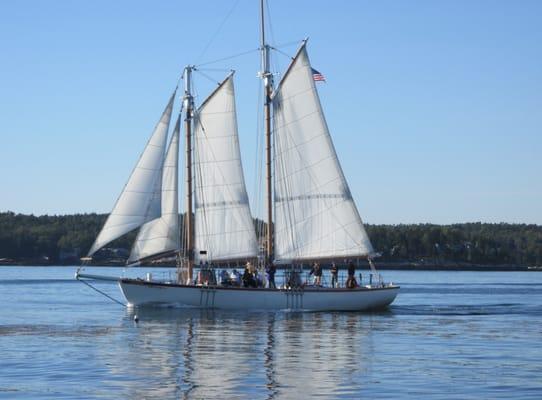 Another schooner under full sail