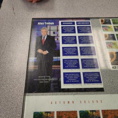 Awe, Alex Trebek stamps!