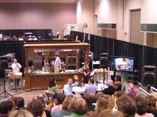 A cooking demonstration is a great way to take a breather and let your feet rest before you dive back in.