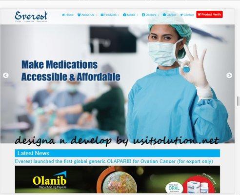 Everestpharmabd.com is a renowned pharmaceutical company in Bangladesh. They exports medicine in India, Nepal, China and few other coutries.