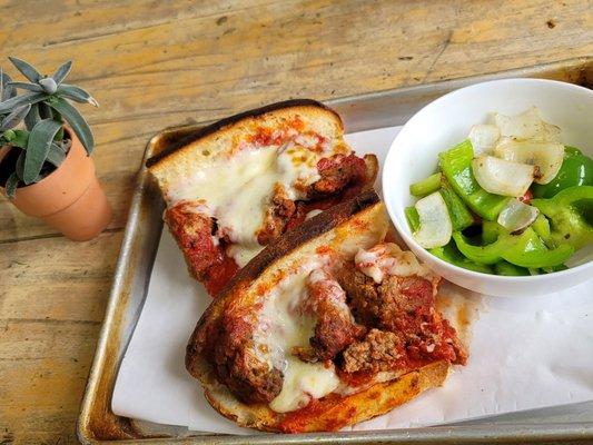 Meatball parm hero