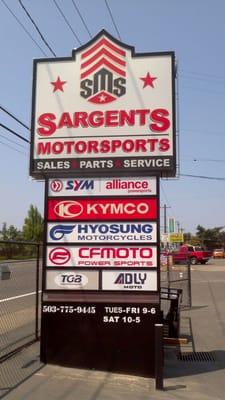 Stop in and check out their stock of motorcycles and scooters.