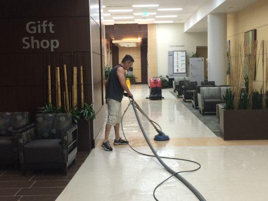 Health First Viera Hospital Floor Steam Cleaning Project