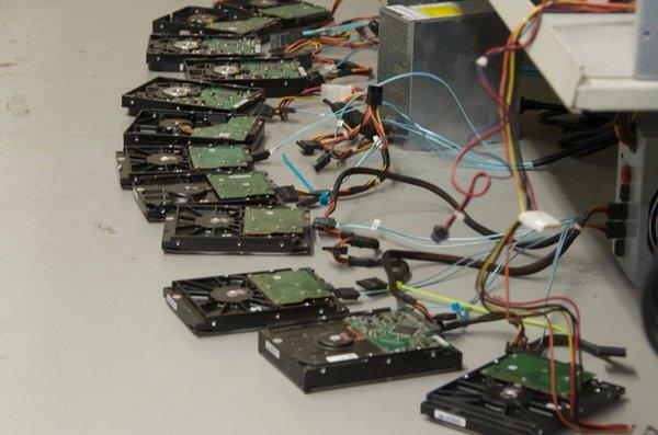 Reuse of wiped hard drives is the best for the environment.