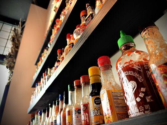 The "Hot Sauce Wall"