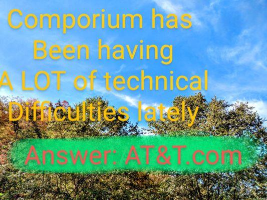 Comporium has been having a lot of technical issues lately!