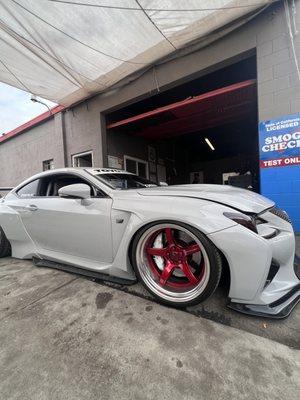 Lexus RCF ready for Smog!