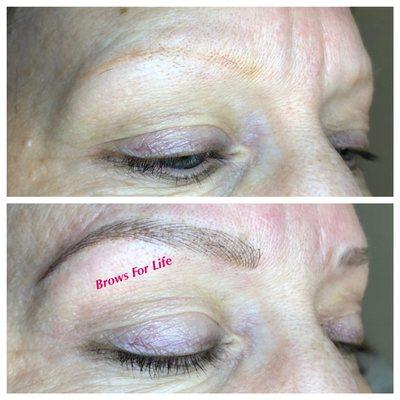 microblading and shading