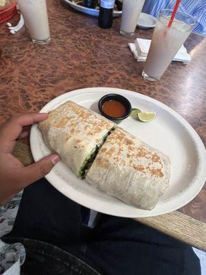 Asada burrito