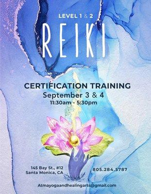 Reiki Training Flier